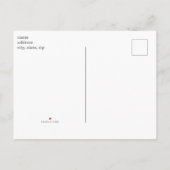 招待状シンプルひまわり赤ちゃんシャワー 案内ポストカード (裏面)