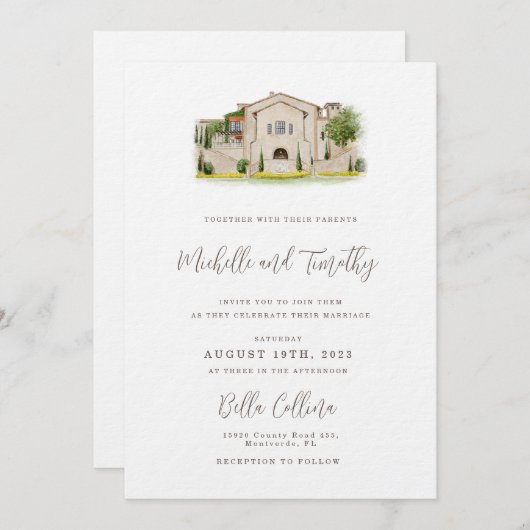 招待状スイートウィズヴェニュイルレーション 招待状 (正面/裏面)