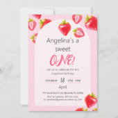 招待状スイートストロベリー 招待状 (正面)