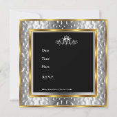 招待状スカル誕生日パーティー 招待状 (裏面)