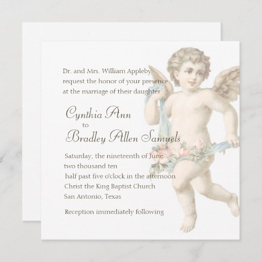 招待状スクエアケルブ 招待状 (正面/裏面)