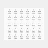 招待状スクエアステッカー ラベル (シート)