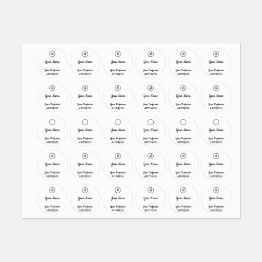 招待状スクエアステッカー ラベル (シート)