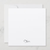 招待状スクエアピンク牡丹 招待状 (裏面)