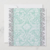 招待状スクエアルネッサンスとシルバー縁ど 招待状 (裏面)