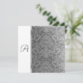 招待状スクエアヴィンテージダマスグレイ 招待状 (スタンド正面)