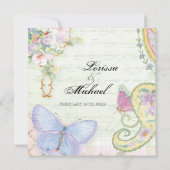 招待状スクエア – ウイングオブラブズコレクシ結婚ョン 招待状 (裏面)