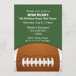 招待状スパーソナライズされたポーツパーティーサッカーテーマ 招待状