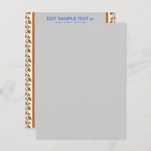 招待状タイプ内の編集可能な基本8サイズの紙 招待状 (正面/裏面)