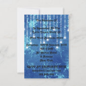 招待状タンゴフラメンコラテンダンスブルー 招待状 (裏面)