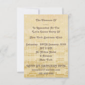 招待状タンゴフラメンコラテンダンス 招待状 (裏面)