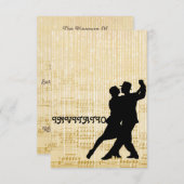 招待状タンゴフラメンコラテンダンス 招待状 (正面/裏面)