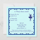 招待状ダンスリサイタル：バレリーナインブルー 招待状 (裏面)
