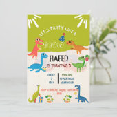 招待状ダーティ3-Y第3誕生日招待状 招待状 (スタンド正面)