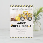 招待状ダーティ3-Y第3誕生日招待状 招待状 (スタンド正面)