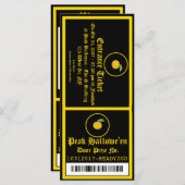 招待状チケットハロウィーンパーティー2 (正面/裏面)