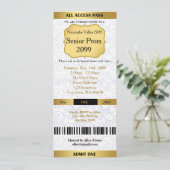 招待状チケットプロムトレンド,任意の大事な行事,簡単DIY 招待状 (スタンド正面)