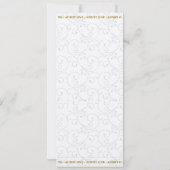 招待状チケットプロムトレンド,任意の大事な行事,簡単DIY 招待状 (裏面)