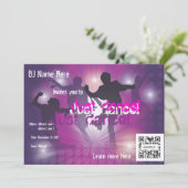 招待状テンプレートダンス 招待状 (スタンド正面)