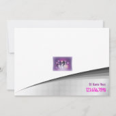 招待状テンプレートダンス 招待状 (裏面)