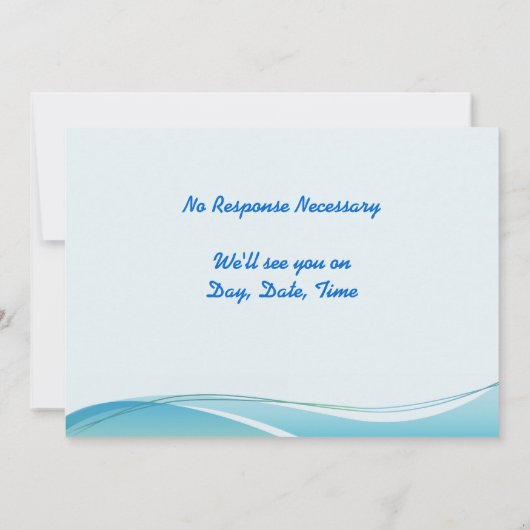 招待状テンプレート歯科 招待状 (裏面)