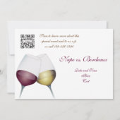 招待状テンプレート食フランスの事 招待状 (裏面)