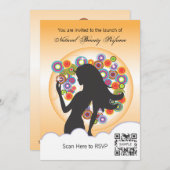 招待状テンプレート香料 招待状 (正面/裏面)