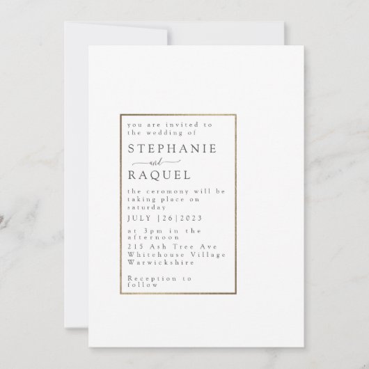 招待状テンプレート8 招待状 (正面)