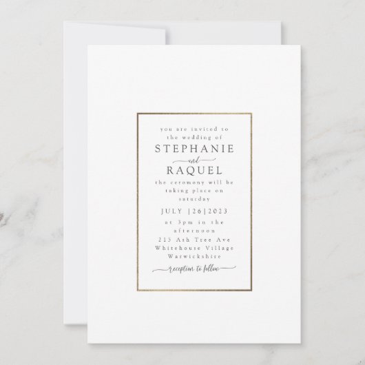 招待状テンプレート9 招待状 (正面)