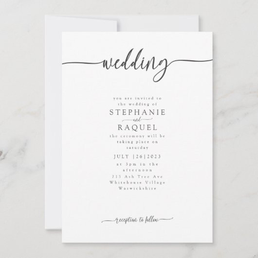 招待状テンプレート9b 招待状 (正面)