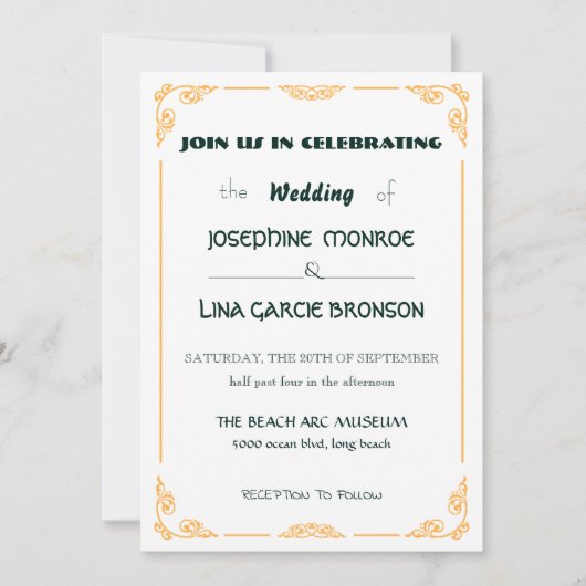 招待状テンプレート 招待状 (正面)