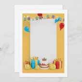 招待状テンプレート:特別な日を作る 招待状 (正面/裏面)