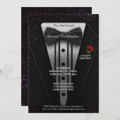 招待状テンプレート | Tuxedo 招待状 (正面/裏面)