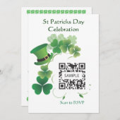 招待状テンプレートSt patricks day 招待状 (正面/裏面)