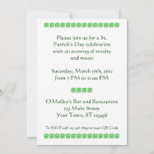 招待状テンプレートSt patricks day 招待状 (裏面)