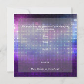 招待状ディスコダンスパーティーレトロ 招待状 (裏面)