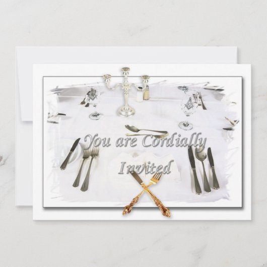 招待状ディナーカード 招待状 (正面)