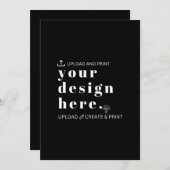 招待状デザインアップロード5" x 7" 招待状 (正面/裏面)