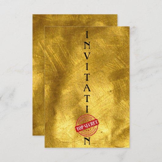 招待状トップシークレットダンス 招待状 (正面/裏面)