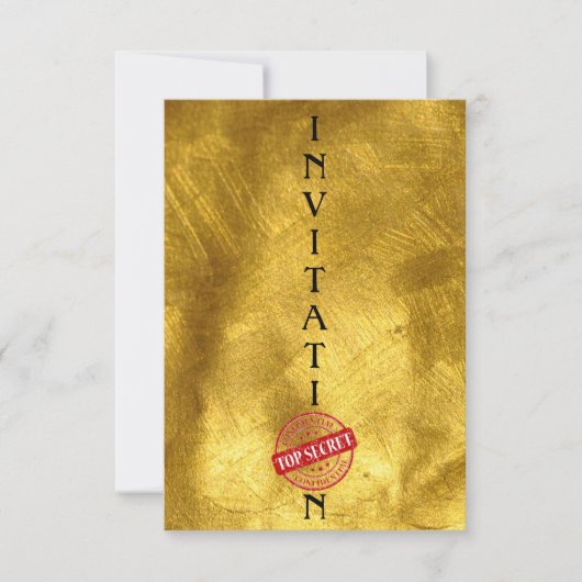 招待状トップ秘密の紳士企業の 招待状 (正面)