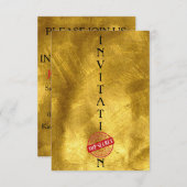 招待状トップ秘密の紳士企業の 招待状 (正面/裏面)