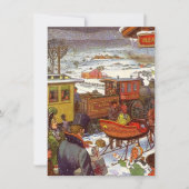 招待状トラベラ空白のーズトレインデポオープンハウス 招待状 (正面)