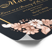 招待状ドゥラフェテデシューシンプルションモダンエ ポスター (角)