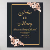 招待状ドゥラフェテデシューシンプルションモダンエ ポスター (正面)