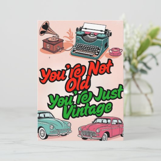 招待状ハッピーバースデーカード 招待状 (スタンド正面)