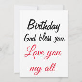 招待状ハッピーバースデーメリークリスマスカード 招待状 (裏面)