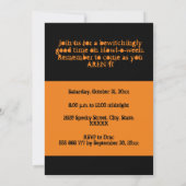 招待状ハロウィーンの衣装パーティー3写真カスタム用 招待状 (裏面)