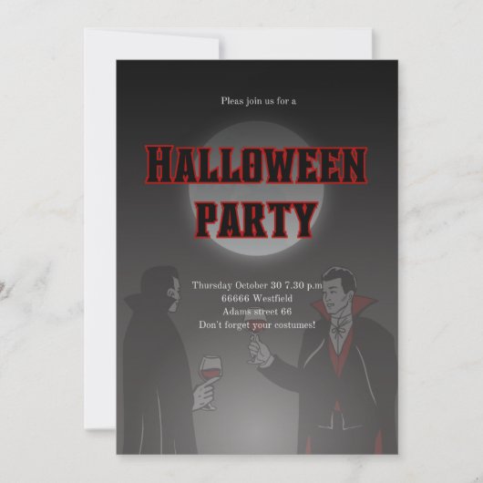 招待状ハロウィーン 招待状 (正面)