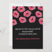 招待状バチェロレッテ「送別キス」 招待状 (裏面)