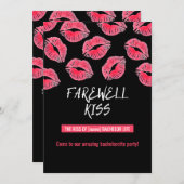 招待状バチェロレッテ「送別キス」 招待状 (正面/裏面)